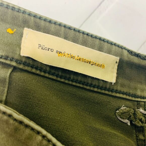 Anthropologie jeans Superscript skinny green Pilcro And The Letterpress size 29 - Picture 9 of 13